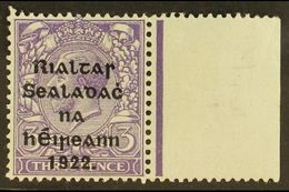 1922 THOM 3d Violet, Watermark Inverted And Reversed, SG 36y, Fine Mint With Right Margin. For More Images, Please Visit - Andere & Zonder Classificatie