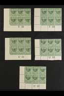 1922-23 THOM SAORSTAT CONTROL BLOCKS COLLECTION. A Very Fine Mint, ALL DIFFERENT Collection Of Corner Control Blocks Of  - Autres & Non Classés