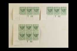 1922-23 THOM SAORSTAT CONTROLS COLLECTION A Very Fine Mint Collection With Many Singles, Strips Three Or Blocks Of Six T - Altri & Non Classificati