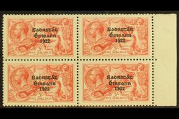 1925-8 5s Rose-carmine, Narrow Setting, Overprint In Bold, Black Ink, SG 84, Never Hinged Mint, Right Marginal Block Of  - Autres & Non Classés