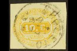 POSTAGE DUE 1863 10c Yellow (SG D6, Michel 1a, Sassone 1), Fine Used, Four Good To Large Margins, Nice Colour. For More  - Non Classificati