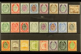 1903-1914 COMPLETE KEVII VERY FINE MINT COLLECTION On A Stock Card, All Different, Comprising 1903-04 Set & 1904-14 Set. - Malte (...-1964)