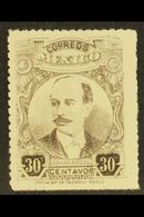 1917-20 30c Grey-brown Serdan Rouletted 14½ (Scott 616, SG 400), Fine Never Hinged Mint, Fresh. For More Images, Please  - Mexique