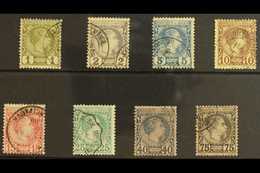 1885 Prince Charles III Set To 75c, Yvert 1/8, Good To Fine Used. (8 Stamps) For More Images, Please Visit Http://www.sa - Altri & Non Classificati