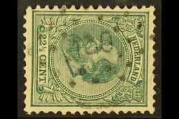 1872-91 22½c Blue-green King Perf 12½x12 (SG 86B, NVPH 25H), Fine Used With Rare "139" (ASTEN) Numeral Cancel, Fresh, Sc - Autres & Non Classés