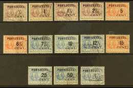 POSTAGE DUES 1907 "Portzegel" Overprints On Ruyter Complete Set (NVPH P31/43, SG D217/29, Michel 29/41), Fine Cds Used,  - Altri & Non Classificati