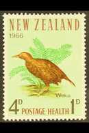 1966 4d + 1d Health Bird With WATERMARK SIDEWAYS INVERTED, SG 840w, Never Hinged Mint. For More Images, Please Visit Htt - Autres & Non Classés