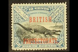 1901-05 12c Black And Dull Blue With "BRITISH PROTECTORATE" Opt, SG 135, Fine Mint. For More Images, Please Visit Http:/ - Noord Borneo (...-1963)