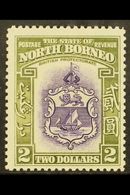 1939 $2 Violet And Olive-green Arms, SG 316, Fine Mint, Centered To Lower Right. For More Images, Please Visit Http://ww - North Borneo (...-1963)
