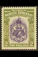 1939 $2 Violet & Olive Green, SG 316, Never Hinged Mint For More Images, Please Visit Http://www.sandafayre.com/itemdeta - Noord Borneo (...-1963)