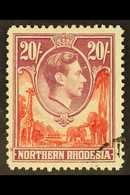 1938-52 20s Carmine-red And Rose-purple, SG 45, Very Fine Used. For More Images, Please Visit Http://www.sandafayre.com/ - Northern Rhodesia (...-1963)