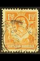1941 1½d Yellow-brown, TICK BIRD Flaw, SG 30b, Fine Cds Used. For More Images, Please Visit Http://www.sandafayre.com/it - Rhodesia Del Nord (...-1963)