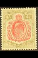 1908-11 4s Carmine & Black, CA Wmk, SG 79, Fine Mint. For More Images, Please Visit Http://www.sandafayre.com/itemdetail - Nyasaland (1907-1953)