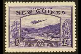 1935 £2 Bright Violet Air Bulolo Goldfields, SG 204, Never Hinged Mint. Scarce. For More Images, Please Visit Http://www - Papoea-Nieuw-Guinea