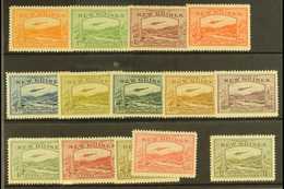 1939 Bulolo Goldfields "Airmail" Postage Set, SG 212/25, Fine Lightly Hinged Mint (14 Stamps) For More Images, Please Vi - Papoea-Nieuw-Guinea