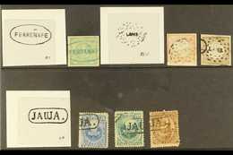 POSTMARKS Ferrenafe, Lamb & Jauja Superb Cancellations On 6 Early Stamps (6 Items) For More Images, Please Visit Http:// - Perù