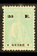 GUINEA 1919-26 20E Pale Emerald-green Ceres (SG 240, Afinsa 200 III-IV), Fine Mint Part Gum, Fresh. For More Images, Ple - Andere & Zonder Classificatie