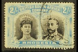 1910-13 2s Black & Dull Blue, Perf.15, Double Head, SG 178, Small And Very Light Ink Mark On Reverse, Otherwise Very Fin - Altri & Non Classificati