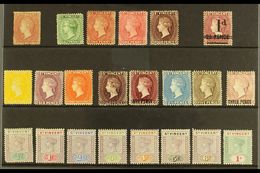 1861-99 MINT ASSORTMENT, CAT £330+ Includes The 1861 1d, 1885-93 ½d, 1d Shades & 4d, 1885 1d Surcharge (SG 46), 1890-93  - St.Vincent (...-1979)