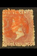 1872 1s Deep Rose-red, Wmk Small Star, Perf.11-12½, SG 17,  Good To Fine Used With Red Cancel. For More Images, Please V - St.Vincent (...-1979)