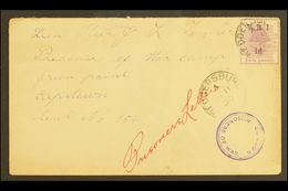 BOER WAR 1900 (11 June) Cover To Prisoner Of War Camp At Green Point, Cape Town, Bearing OFS 1d "V.R.I." Tied By Redders - Zonder Classificatie