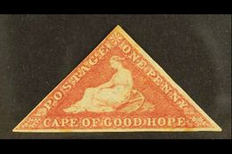 CAPE OF GOOD HOPE 1855-63 1d Deep Rose-red, SG 5b, MINT Part OG With 3 Just Clear/good Neat Margins, Couple Of Mild Tone - Zonder Classificatie