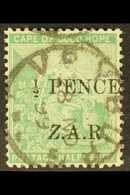 CAPE OF GOOD HOPE VRYBURG BOER OCCUPATION 1899 "½d PENCE Z.A.R." Overprint On Cape ½d Green With ITALIC "Z" Variety, SG  - Unclassified