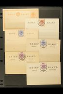 ORANGE FREE STATE 1884-1904 POSTAL STATIONERY COLLECTION. An Attractive, All Different, Unused Collection That Includes  - Zonder Classificatie