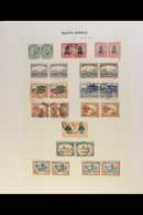 1930-51 MINT & USED COLLECTION On Leaves, Incl. (all In Horizontal Pairs) 1930-44 1d Type II, Wmk Upright Mint, 2d Wmk I - Ohne Zuordnung