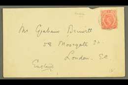 1909 Cover To UK Franked Ed VII 1d Tied By Scarce If Somewhat Indistinct INITSHA Cds. For More Images, Please Visit Http - Nigeria (...-1960)