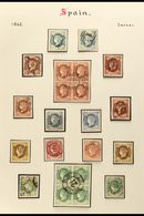 1862 ISABELLA COLLECTION Superb Used Collection Of The "curved Value Label" Issue Including 2c Shades (2), 4c Incl Block - Andere & Zonder Classificatie