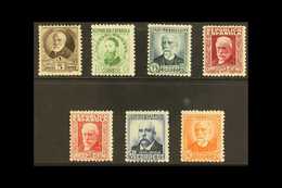 1931-32 Portraits With Control Figures On Back Complete Set (Michel 618/25 I A, SG 731A/37A, Edifil 655/61), Fine Mint,  - Altri & Non Classificati