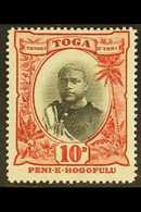 1897 10d Black And Lake, Small Second "O", SG 49c, Fine Mint. For More Images, Please Visit Http://www.sandafayre.com/it - Tonga (...-1970)