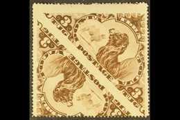 1935 3t Red-brown Bactrian Camel IMPERF BETWEEN PAIR Variety (Scott 69 Var, SG 79 Var, Michel 74 Var), Lightly Hinged Mi - Touva