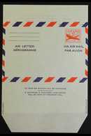 AIR LETTER SHEETS 1955 10c Bright Red On Pale Blue (Scott UC16d) With Die Cutting Reversed, Plus Another With Die Cuttin - Other & Unclassified