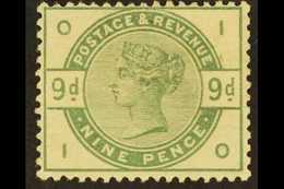 1883-84 9d Dull Green, SG 195, Very Fine Mint Lightly Hinged With Strong Original Colour. For More Images, Please Visit  - Altri & Non Classificati