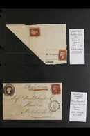 LINE ENGRAVED PENNY REDS ON COVERS. AN ATTRACTIVE & VALUABLE COLLECTION. A Collection Of Attractive Covers Including Suc - Andere & Zonder Classificatie