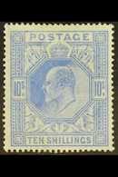 1902-10 10s Ultramarine De La Rue, SG 265, Mint Lightly Hinged. Fresh & Attractive. For More Images, Please Visit Http:/ - Ohne Zuordnung