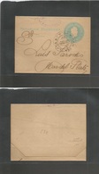 Argentina - Stationery. 1897 (30 March) Mar De Plata. Local Usage Of 1/2c Celestial Blue, Cds. Fine + Scarce In This Tow - Altri & Non Classificati