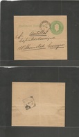 Argentina - Stationery. 1897 (9 May) La Pleta - Curazao, Dutch Antillas / Caribbe (13 July) With Arrival Cds. 2c Green C - Other & Unclassified