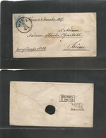 Austria. 1857 (4 Dec) Wien - Bremen (8 Dec) Via Leipzig (7 Dec) Magderburg. Fkd Letter Envelope 9 Kr Blue Large Margins, - Autres & Non Classés