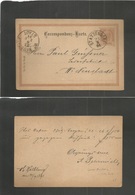 Austria. 1891 (22 Sept) Statzendorf, Lower Austria (todays 1373 Hab) - W. Neustadt (23 Sept) 2kr Brown Stat Card. Fine U - Andere & Zonder Classificatie