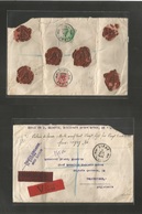 Belgium. 1931 (5 Aug) Liege - UK, Folkestone. Registered Insured For 1,927,20 Francos. Fkd Reverse Env At 5,25 Francos R - Other & Unclassified