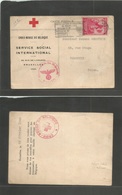 Belgium - Xx. 1940 (22 Feb) Bruxelles - Poland, Warsaw. Red Crox Fkd Card, Nazi Censored Slogan Cachet. Requesting For I - Sonstige & Ohne Zuordnung