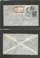 Bolivia. 1936. Cachuela Esperanza, Hospital Francisco Suarez - Switzerland, Luzern. Air Multifkd Env Special Stamps Oval - Bolivien