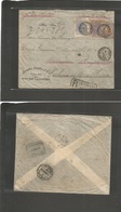 Brazil. 1893 (9 Oct) RJ - BaLearic Islands, Palma Mallorca, Spain (4 Nov) Registered AR Multifkd Envelope Mixed Issues.  - Other & Unclassified