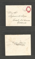 Brazil -Stationary. 1896 (3 June) E. De Garahuns, Pernaulbaco - Colonia. 100rs Red Stat Env. VF TPO Origin Usage. - Sonstige & Ohne Zuordnung