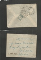 Bulgaria. 1909 (6 Oct) Turkish Postal Administration. Kirk - Kilisse - Italy, Norara (11 Oct 1909) Reverse Single Fkd Bi - Autres & Non Classés