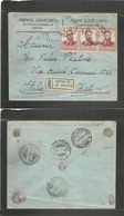 Bulgaria. 1926. Sofia - Italy, Asti (28 July) Via Trieste. Registered Multiple Fine Usage Envelope. - Autres & Non Classés