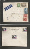 Canada. 1949 (Dec 7) Curling, NS - Germany, British Zone. Air Multifkd Env. Monastery Mail. VF. - Andere & Zonder Classificatie